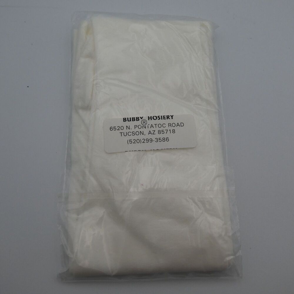 Vintage Superbilt Stockings White Cotton Blend Deadstock Style 8250S Sz 8.5-11